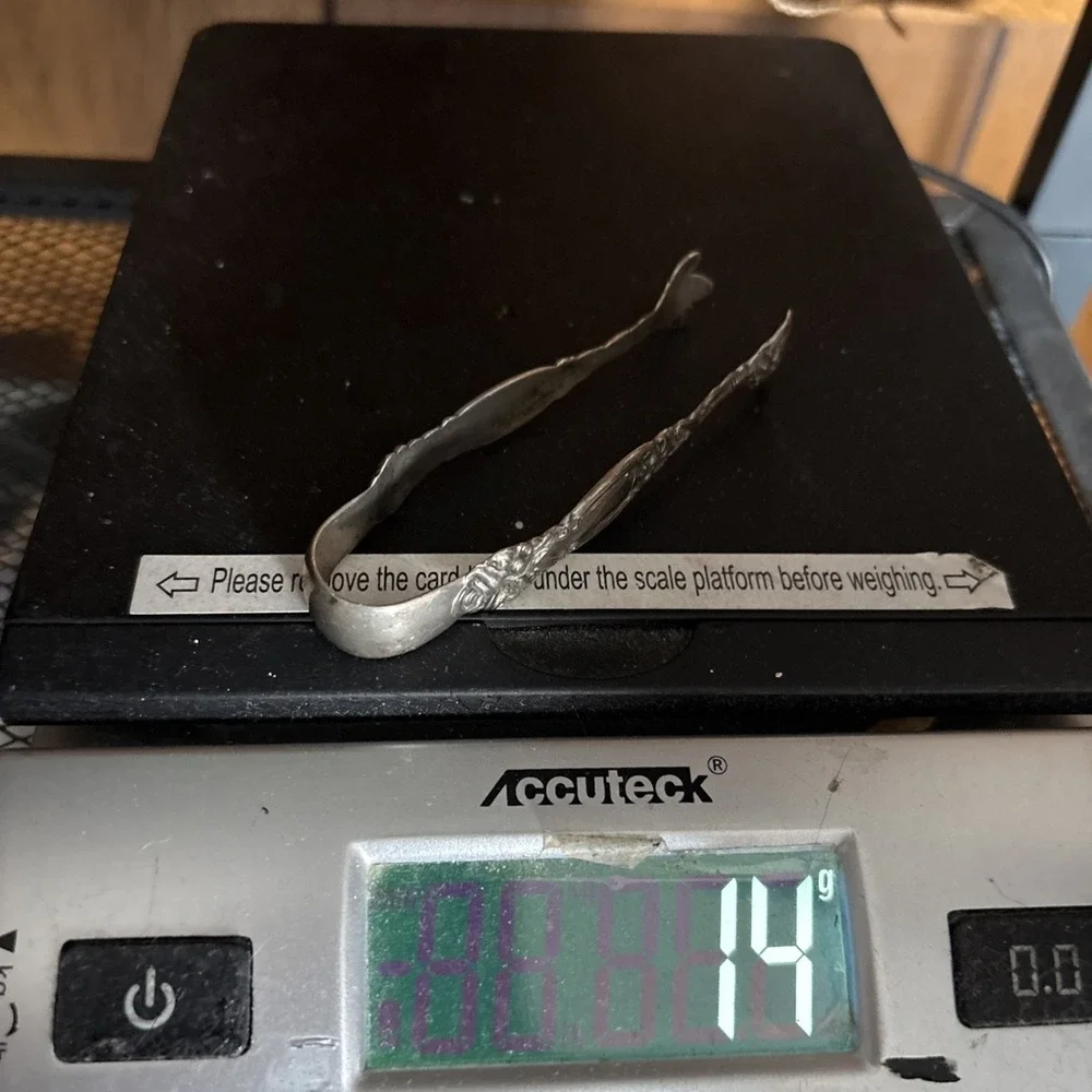 International Silver Frontenac Bon Bon Tongs Sterling Silver 1903 Art Nouveau